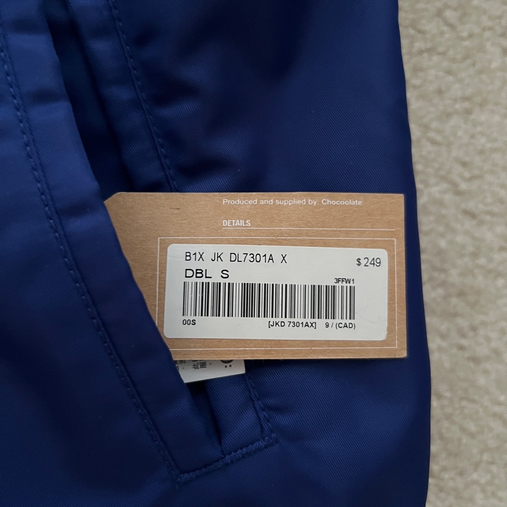 Chocolate Blue Bomber Jacket